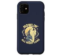 Howlin All Night Long Wolf Lover Night T-Shirt Animal Coque pour iPhone 11