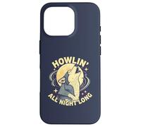 Howlin All Night Long Wolf Lover Night T-Shirt Animal Coque pour iPhone 16 Pro