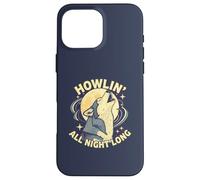 Howlin All Night Long Wolf Lover Night T-Shirt Animal Coque pour iPhone 16 Pro Max
