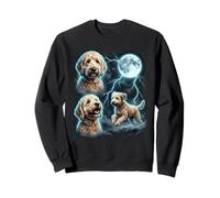 Howling At Moon Lightning Dog Lover Retriever Golden Doodle Sweatshirt
