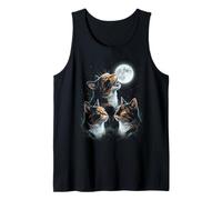 Howling At The Moon Trois Chats Calico Débardeur