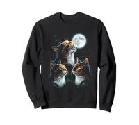 Howling At The Moon Trois Chats Calico Sweatshirt