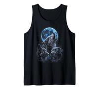 Howling At The Moon Wolves Bootleg Funny Débardeur