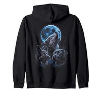 Howling At The Moon Wolves Bootleg Funny Sweat à Capuche