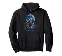 Howling At The Moon Wolves Bootleg Funny Sweat à Capuche