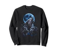Howling At The Moon Wolves Bootleg Funny Sweatshirt