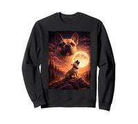 Howling to The Moon Bouledogue français Mystique Vintage Sweatshirt