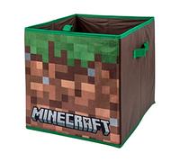 HOX Kids Boîte de rangement pliable en tissu avec poignées Minecraft