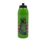 HOX Minecraft Bouteille de sport de 946 ml avec bouchon à tirette - Sous licence officielle, sans BPA, anti-fuite et adaptée aux enfants