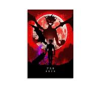 hoxaooi Black Clover Poster Asta pour chambre, art mural esthétique en toile, décoration de chambre à coucher, 30 x 45 cm