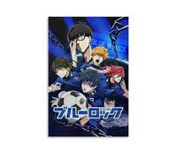 hoxaooi Blue Lock Poster de bandes dessinées de football japonais pour chambre, art mural esthétique en toile, décoration de chambre à coucher 30 x 45 cm