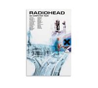 hoxaooi Radiohead Ok Computer Tour 1997 Poster pour chambre, décoration murale esthétique sur toile, poster pour décoration de chambre à coucher 30 x 45 cm