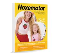 Hoxemator Papier Transfert Tatouage Temporaire Imprimable pour Laser & Jet d'encre, A4x15 Feuilles Tatouage Éphémère Personnalisé Papier Faux Tatouage Autocollants de Tatouage DIY pour Adulte & Enfant