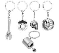 Hoxfly Porte-Clés De Voiture - Lot De 5 Pour Amateurs, Créatif, Pendentif Personnalisé, Accessoires Automobiles Et Décoration