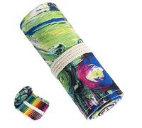 Hoxgar Trousse à crayons avec 24/36/48/72 compartiments, toile, grande trousse à crayons, grande capacité, organisateur de crayons de couleur pour artistes pour dessiner, peindre et esquisser (aucun