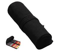 Hoxgar Trousse en toile à enrouler pour crayons avec 24/36/48/72 fentes - Grande trousse à crayons de grande capacité - Organisateur de crayons de couleur pour artistes pour le dessin, la coloration