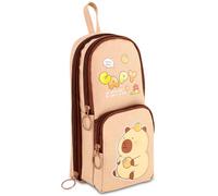 HOXSNII Capybara Trousses à Crayons, Trousse Scolaire, Étudiants Grande Capacité Sacs de Papeterie Trousse pour Adapté Garçons, Filles Fournitures de Bureau-E