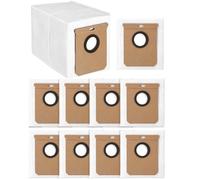 Hoxxu Lot de 10 grands sacs à poussière de 2,5 l pour aspirateur Eufy L50 SES L60 SES - Sac à poussière de rechange pour aspirateur Conga Home 1000, 8090 Ultra, 9090AI, pour aspirateur Haier H9 Plus