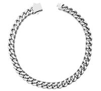 Hoyazvet Bracelet à maillons cubains pour homme, 5/7/9/13 mm de large, 19,5/21,3/22,9 cm de long, plaqué or 18 carats/noir/chaîne de poignet en acier inoxydable pour homme, 9.0"(23cm), Acier