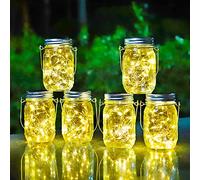 HOYIBO Lanterne Solaire Exterieur Jardin - 6 Pièces 30 Led Étanche Ip65 Luciole Lumiere Solaire Déco Intérieur Extérieur pour Noël Patio Branche Pergola Anniversaire Mariage Balcon Party Chambre