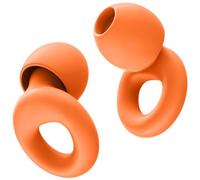 HOYIO Boule Quies, Bouchon d'Oreille, Bouchons d'Oreilles Anti Bruit SNR 27 dB, Bouchons Oreilles pour Dormir et pour les Concerts, Lavables et Réutilisables, Silicone, 8 Embouts, Orange