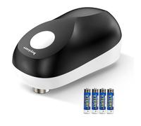 hoyiours Ouvre-BoîTe éLectrique Fonction Marche/ArrêT Intelligente à Une Touche Ouvre Boite De Conserve Electrique à Bords Lisses L'Outil De Cuisine IdéAl Pour Les Chefs (Livré Avec 4 Piles Aa) Noir