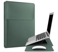 HoYiXi 13.3'' Housse en Cuir pour Ordinateur Portable Compatible avec MacBook Air 13 M1 M2/MacBook Pro 14,ASUS Vivobook 14,Sleeve Case for 13''-14'' Dell HP ASUS Acer Matebook Laptop,Vert