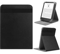 HoYiXi Coque de Protection Universel pour 6-6.8" Paperwhite/Signature Edition 2021/Pocketbook/Sony/Kobo/Tolino eReader Compatible 7" Kindle Paperwhite 2024 étui Housse avec Support,Noir