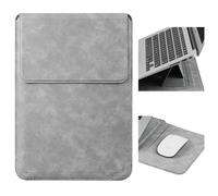 HoYiXi Étui pour Laptop 13,3 Pouces avec Support - Adapté à MacBook Air/Pro 13 (M4/M3/M2/M1 2020-2025), Surface Pro 8 2021 & iPad Pro 12,9 Pouces,13-13,3'' Laptop Sleeve Case,Gris Clair