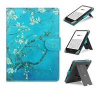 HoYiXi Étui Universel pour 6-6.8” Pocketbook/Tolino/Sony E-Book Reader 6.8” Kindle Paperwhite/6” Kindle 2022 & 2019/Kobo Clara HD/Kobo Clara 2E Coque Housse avec Support,Fleur