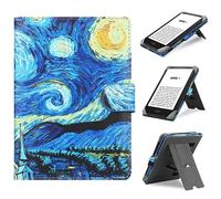 HoYiXi Étui Universel pour 6-6.8” Pocketbook/Tolino/Sony E-Book Reader 6.8” Kindle Paperwhite/6” Kindle 2022 & 2019/Kobo Clara HD/Kobo Clara 2E Coque Housse avec Support,Nuit étoilée