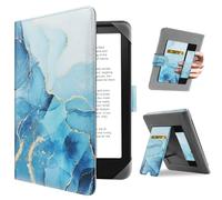 HoYiXi Étui Universel pour 6.8''/7" Kindle eReader Compatibilité Pocketbook/Tolino/Sony/Kobo Clara HD/Kobo Clara 2E/Paperwhite 6.8” 7“ Cover Case Fonction Debout de Support Coque Housse, Dali Bleu