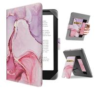 HoYiXi Étui Universel pour 6.8''/7" Kindle eReader Compatibilité Pocketbook/Tolino/Sony/Kobo Clara HD/Kobo Clara 2E/Paperwhite 6.8” 7“ Cover Case Fonction Debout de Support Coque Housse, Dali Rose