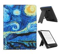 HoYiXi Étui Universel pour 6.8 Pouces,7 Pouces eReader Compatible Pocketbook/Tolino/Sony E-Book Reader Kindle Paperwhite/Kobo Clara HD/Kobo Clara 2E Coque Housse avec Support,Nuit étoilée