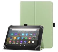 HoYiXi Étui Universel pour 7-8 Pouces Tablette Fire HD 8 2020/2022 & Fire HD 8 Plus 2020/2022 avec Support Folio et Dragonne Housse de Protection pour 7"-8" Samsung Android Tablette - Vert
