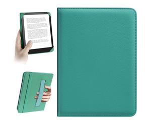 HoYiXi Funda Universal 6'' Pocketbook/Tolino/Kobo Clara HD E-Book Reade Compatible Con 6" Kindle Paperwhite /6" Kindle 2024 & 2019, 6" eReader Protective Case Cover Elastic Rope,Cian