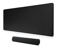 HoYiXi Grand Tapis de Souris pour clavier Tapis à souris de Bureau Surface Lisse et Base en caoutchouc antidérapante Chiffon doux Mouse Pad XXL 80 x 40 x 0,3 CM, noir