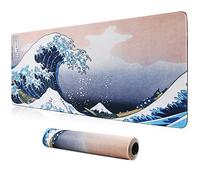 HoYiXi Grand Tapis de Souris pour Clavier Tapis à Souris de Bureau Surface Lisse et Base en Caoutchouc antidérapante Chiffon Doux Mouse Pad XXL 80 x 30 x 0,3 CM, Vague