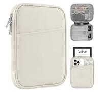 HoYiXi Housse Universel pour 7-8 Pouces for Fire HD 8/Fire HD 8 Plus Compatible iPad Mini (6th Gen) 8.3" 2021, iPad Mini 5/4/3/2/1,Tab A8, 7"-8" Android Tablet Sleeve Case -Blanc