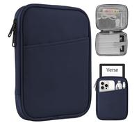 HoYiXi Housse Universel pour 7" Kindle Paperwhite/Colorsoft 2024 Compatibility 6.8" Paperwhite 2021 and 6"-6.8" Kobo/Tolino/Sony EReader with Anti-Drop Android Tablet Sleeve Case,Blue