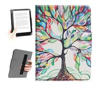 HoYiXi L'étui Universel pour eReader de 6,8 Pouces,7 Pouces, Compatible avec Pocketbook, Tolino, Sony, Kindle Paperwhite, Kobo E-Book Reader, Corde à Main élastique, for 6,8"-7" eReader,Arbre