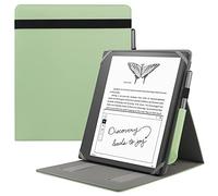 HoYiXi Universel Étui pour 10.2 Pouce Découvrez Kindle Scribe 1re génération (modèle 2022) / 10.3 Pouce Kobo Pack Elipsa eReader 2021 Housse Pliable avec Support Vertical et Porte-Stylo, Vert