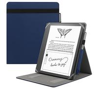 HoYiXi Universel Étui pour 10.2 Pouce Découvrez Kindle Scribe 1re génération (modèle 2022) / 10.3 Pouce Kobo Pack Elipsa eReader 2021 Housse Pliable avec Support Vertical et Porte-Stylo, Bleu
