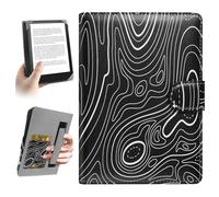 HoYiXi Universel Étui pour 6.8'',7" E-Book Reader Compatibilité Pocketbook/Tolino/Sony/Kindle Paperwhite/Kobo Clara HD/Kobo Clara 2E,6-7 Pouce eReader Cover Case, Montagne Noire