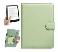 HoYiXi Universel Étui pour 6" Paperwhite /6" Kindle 2025 & 2019 Compatibilité Kobo/Voyaga/Pocketbook/Tolino eReader,Étui de Protection pour eReader 6 Pouce avec Porte-Cartes Intégré,Vert