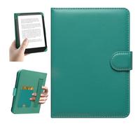 HoYiXi Universel Étui pour 6" Paperwhite /6" Kindle 2025 & 2019 Compatibilité Kobo/Voyaga/Pocketbook/Tolino eReader,Étui de Protection pour eReader 6 Pouce avec Porte-Cartes Intégré,Cyan