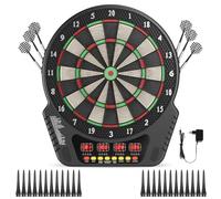 Hoyiyobi Cible de fléchettes électronique Professionnelle,Jeu de Fléchettes Electronique Cible Electronique pour 16 Joueurs Affichage,243 Variantes,pour Les fêtes et Les soirées de Jeux