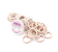 HOYOLS Lot de 100 grands élastiques cheveux - doux et extensibles en nylon sans couture, antidérapants, pour cheveux épais, fins ou bouclés (blond clair)