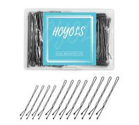 HOYOLS Lot de 150 épingles à cheveux noirs pour femme, tailles assorties de grandes et petites, accessoires de coiffure de qualité supérieure (noir)