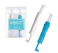 HOYOLS Lot de 2 inserts et enfile-aiguilles pour machine à coudre (bleu et blanc) MNIT-2 pièces.